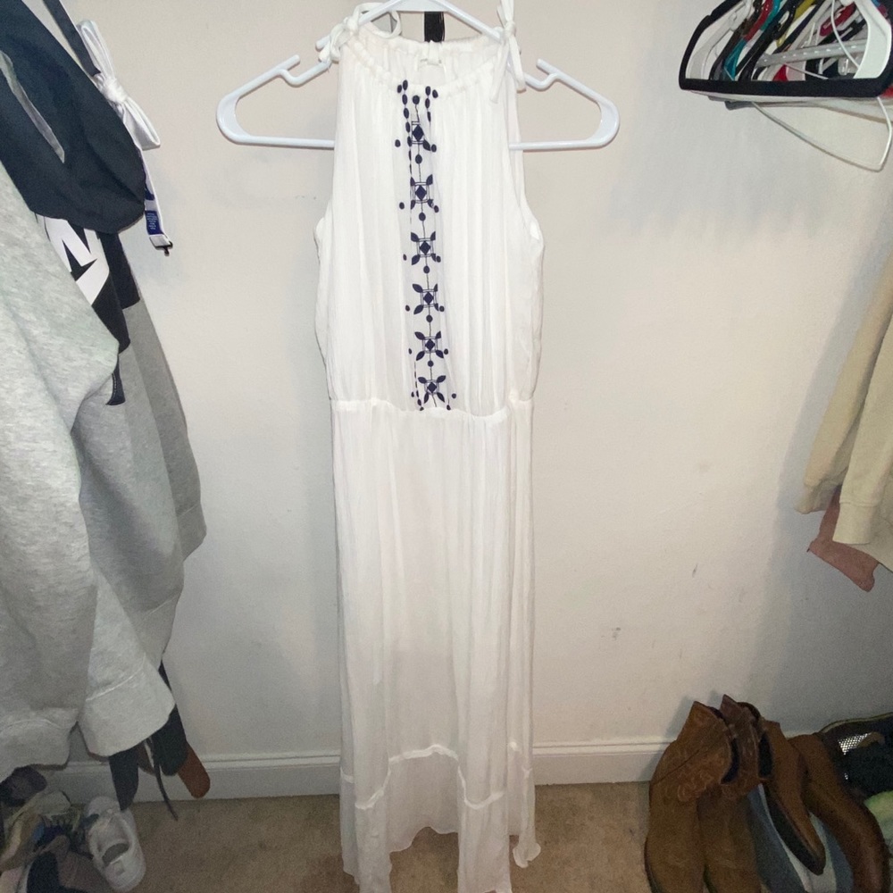 White long dress